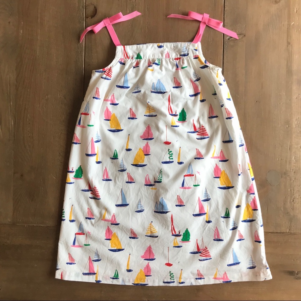 Hanna Anderson girl dress ship pattern 6-7